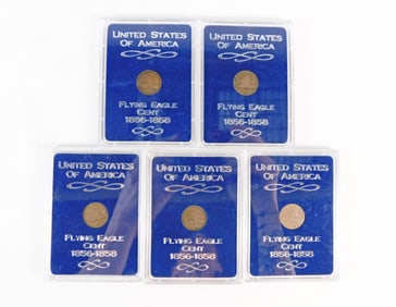 Group of Flying Eagle Cents