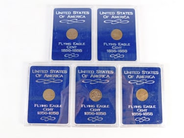 Group of Flying Eagle Cents