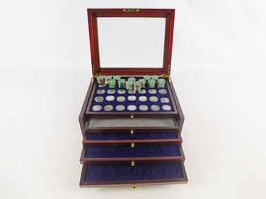 Large Group of US State Quarters