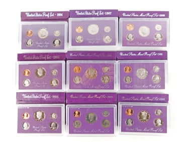 Group of US Mint Proof Sets