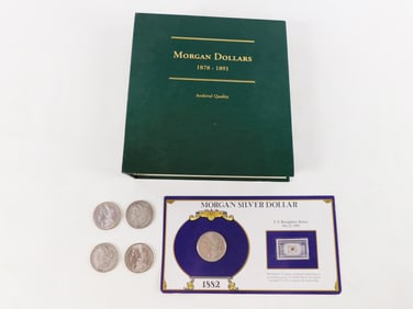 Group of Morgan Silver Dollar Items