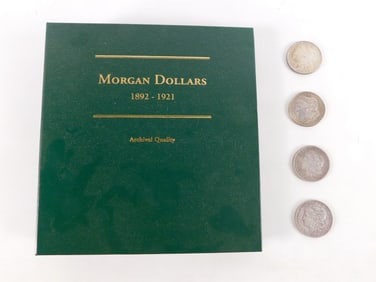Group of Morgan Silver Dollar Items