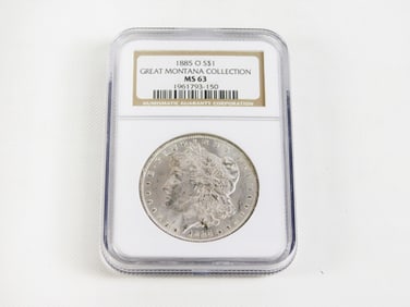 1885 O Morgan Silver Dollar