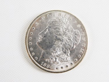 1884 O Morgan Silver Dollar