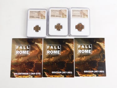3 Bronze Western Roman Empire Coins
