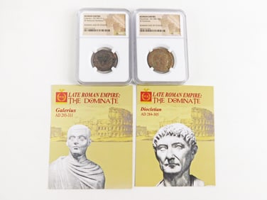 2 Bronze Western Roman Empire Coins