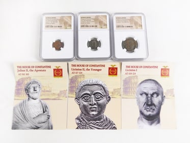 3 Bronze Roman Empire Coins