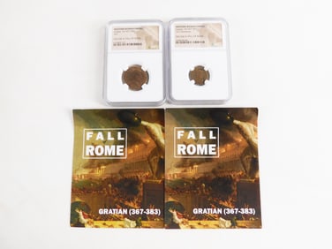 2 Bronze Western Roman Empire Coins