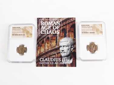 2 Bronze Roman Empire Coins