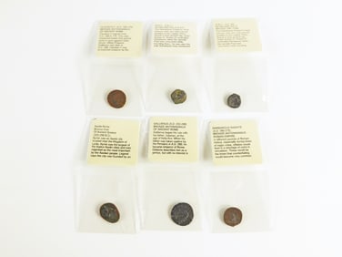 6 Bronze Roman Coins