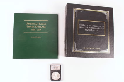 Group of Silver Eagle Collecting Items