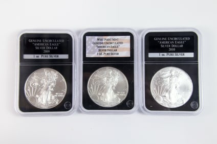 3 Silver Eagle $1