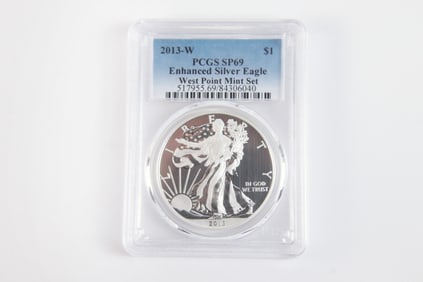 2013 W Enhanced Silver Eagle $1