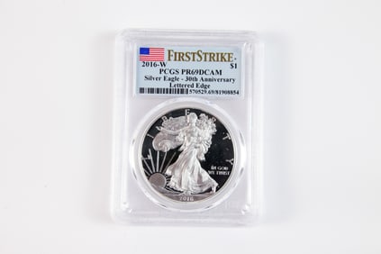 2016 W 30th Anniversary Proof Silver Eagle $1