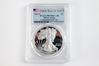 2017 S Congratulations Set Proof Silver Eagle $1