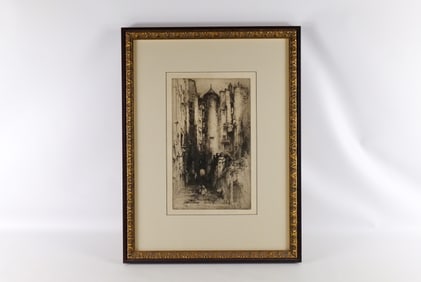 Etching by Hedley Fitton
