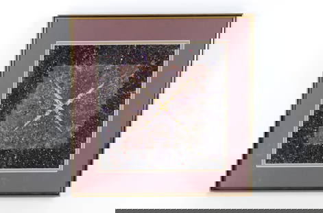 Mixed Media Abstract by Richard Straley: Mixed Media by Richard Straley. Abstract. Pencil signed RS. Dated 1988 on the mid right section of image. Measures 17" tall x 17" wide. All invoices must be paid within 24 hours of the sale. We offer