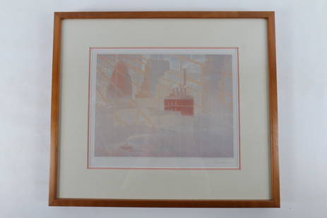 Etching by Philippe Lejeune - NYC Skyline: Etching by Philippe Lejeune (1951-). Depicting a New York City Skyline with Bridge. #34/99. Signed by Artist lower right. Measures 17.5" tall x 20.5" wide. All invoices must be paid within 24 hours