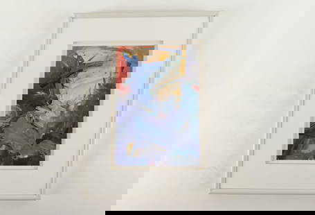 Original Abstract Oil on Canvas: Original Abstract Oil on Canvas - Matted on Board. Signed lower right - Undetermined. Appears to be A. Slack. Measures 20" tall x 16" wide. All invoices must be paid within 24 hours of the sale. We