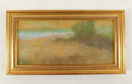 Oil on Board - Impressionist Field Scene