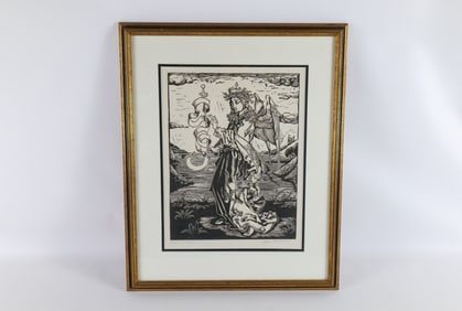 Lithograph of Angel