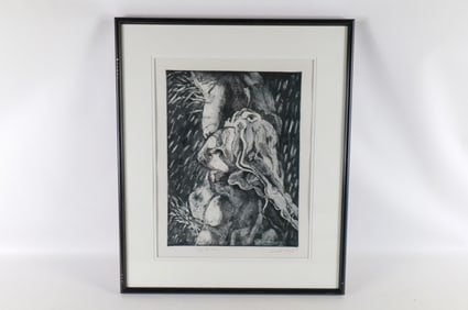Etching of a Woman