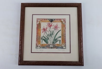 Etching Entitled "Sea Lily"