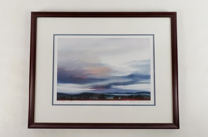Lithograph Entitled "With the Flow"