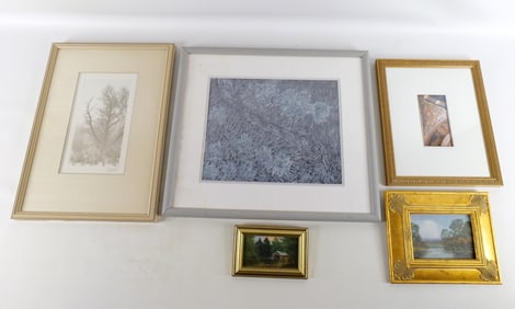 Group Lot of 5 Pieces of Art