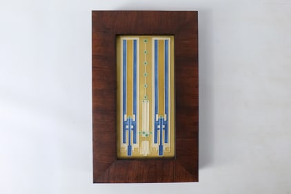 Framed Arts and Crafts Tile