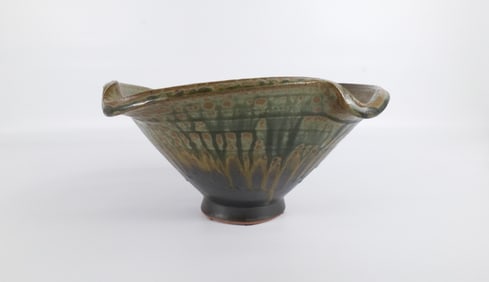 Ellen Shankin Studio Art Pottery Fluted Bowl