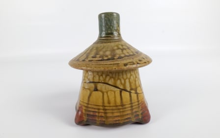 Ellen Shankin Studio Art Pottery Pagoda Jar