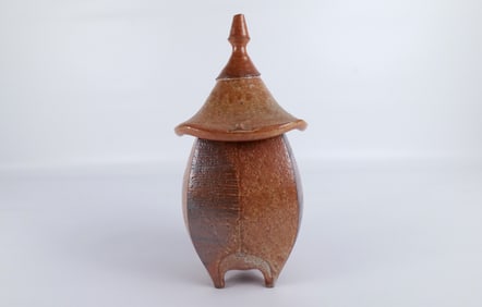 Sequoia Miller Studio Art Pottery Pagoda Jar