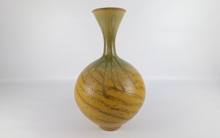 Webster Studio Art Pottery Center Tall Vase