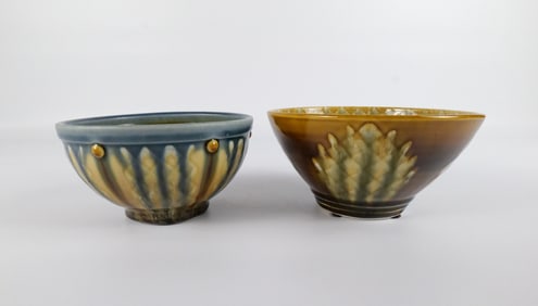 Lot of 2 RJG Studio Art Pottery Bowls