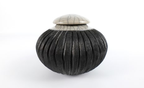 Mike Bose Studio Art Pottery Covered Pot
