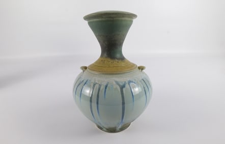 Richard Aerni Studio Art Pottery Double Handled Vase