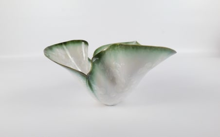 Mimi Dann Design Studio Art Pottery Fluted Top Bowl