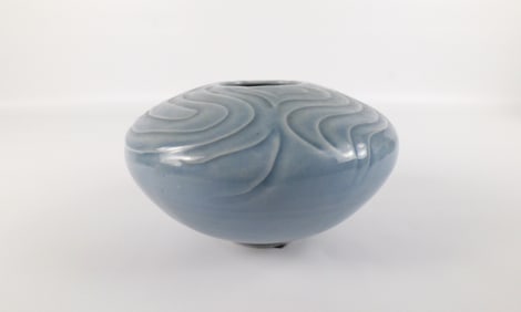 Bill Nemney Studio Art Pottery Center Vase