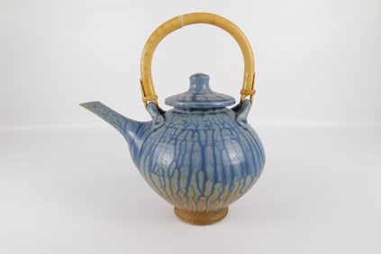 Artist Signed Studio Art Pottery Teapot