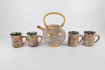 John Shedd Studio Art Pottery Tea Set