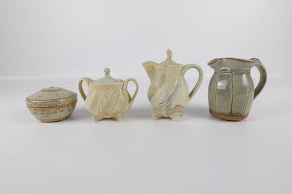 Lot of 4 Studio Art Pottery Pieces