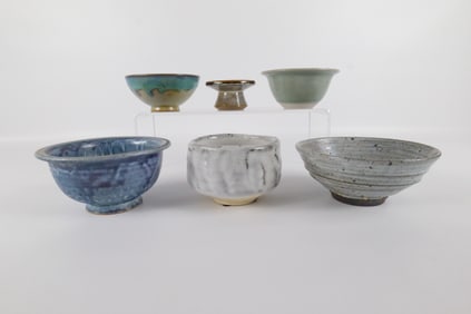 Lot of 6 Studio Art Pottery Pieces
