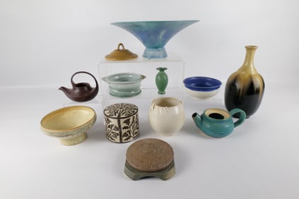 Large Lot of Studio Art Pottery Items - All AS-IS