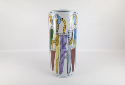 Mid Century Modern Italian Ceramic Umbrella Holder