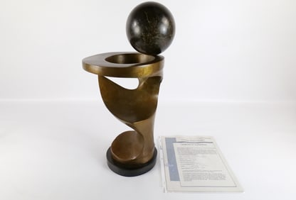 Modernist Bronze and Metal Sculpture by Charles Strain