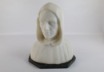 Carved Alabaster Bust