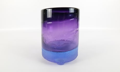 Art Glass Footed Vase