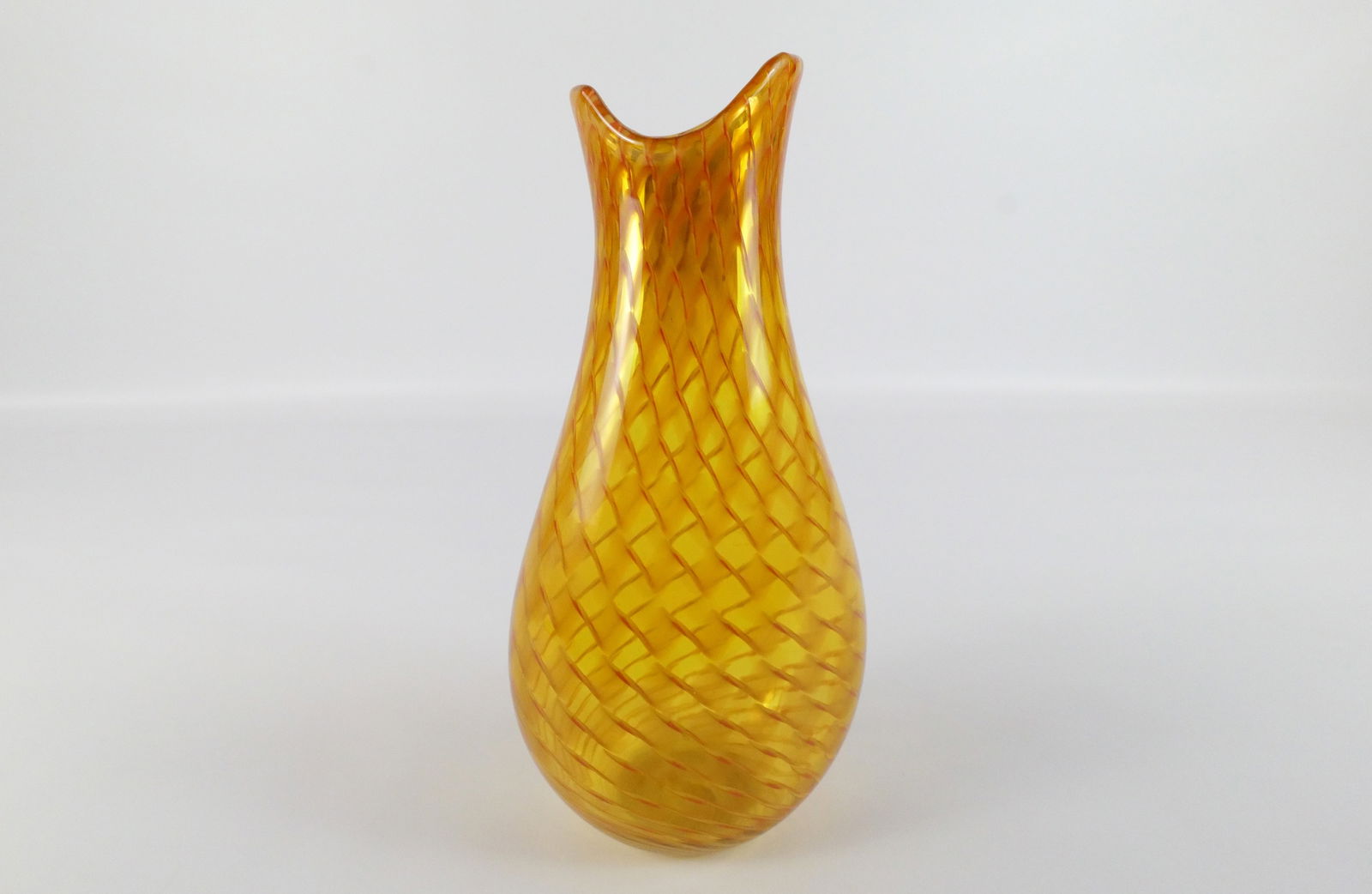 John Geci Studio Art Glass Fishnet Vase (1 of 7)