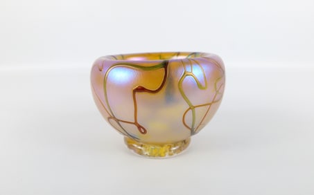 Opal Art Glass Bowl by Johnny Camp and Darlene Bushnell